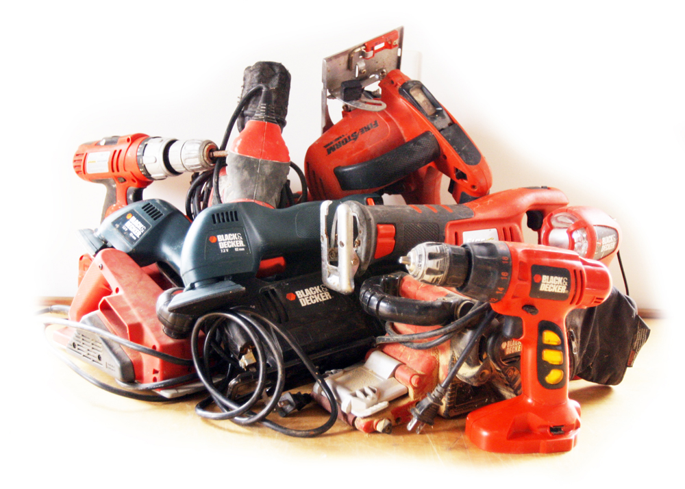 Large Assortment of Black & Decker Power Tools