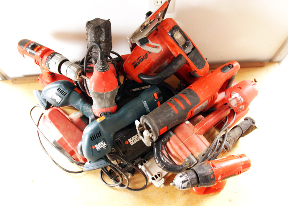 Large Assortment of Black & Decker Power Tools