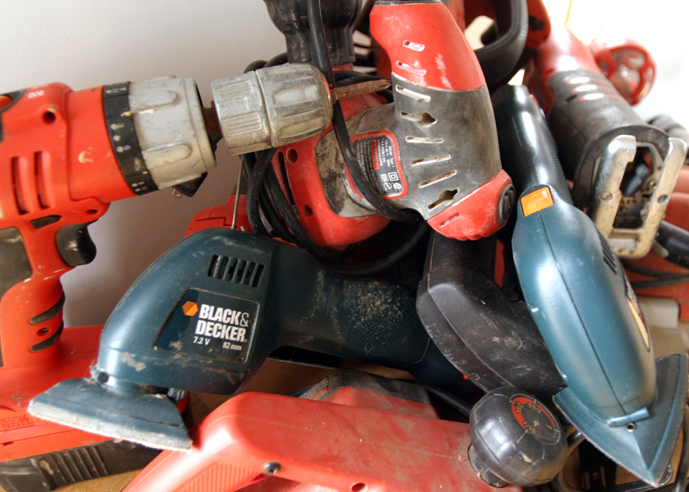 Large Assortment of Black & Decker Power Tools