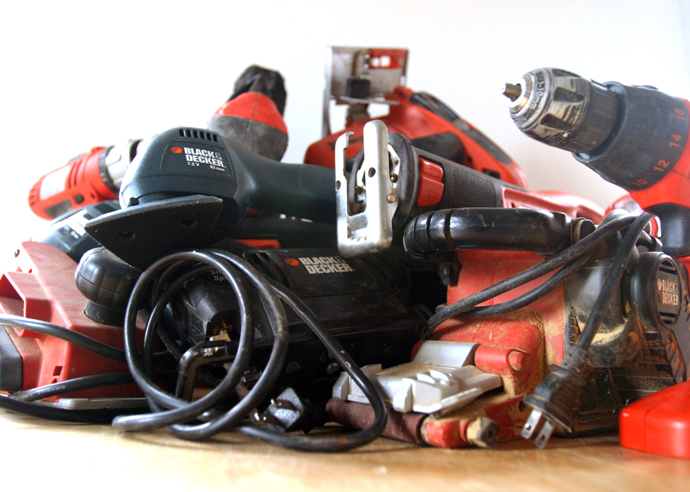 Large Assortment of Black & Decker Power Tools