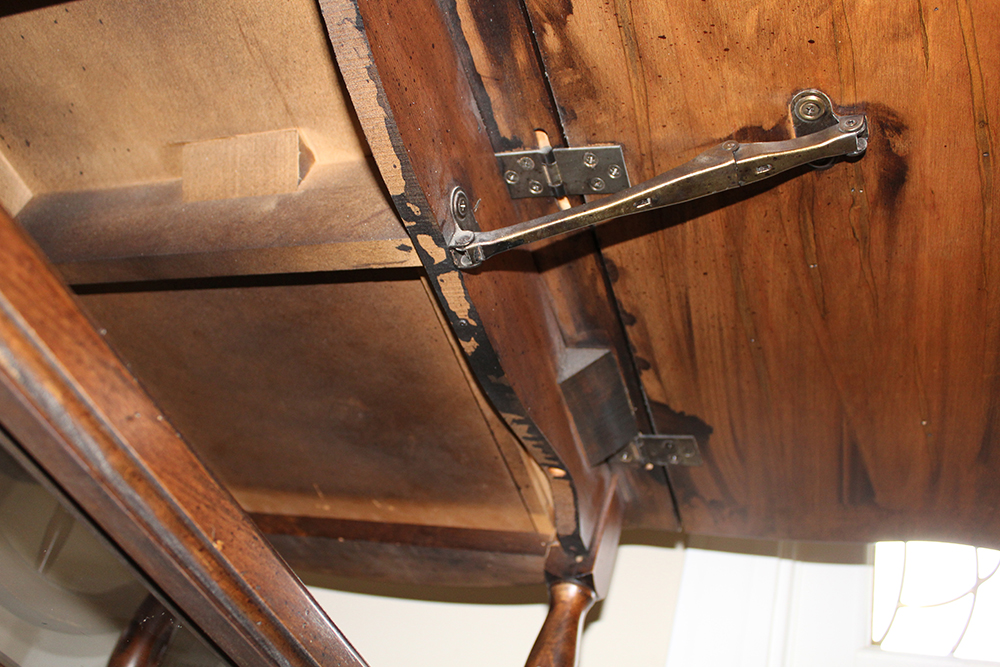 Walnut Drop Leaf Tea Cart