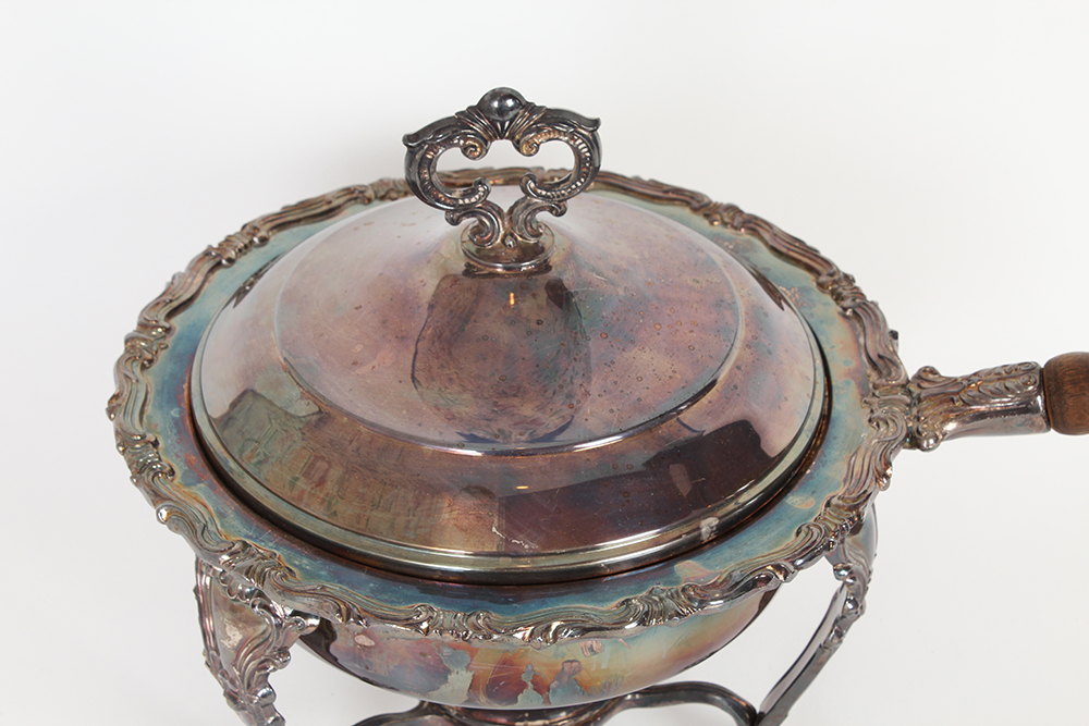 F.B. Rogers Silver Plated Chafing Dish Food Warmer