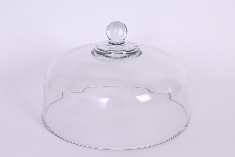 Rainbow Garden Covered Cake Plate