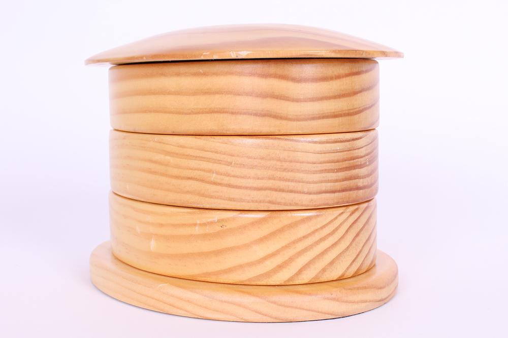 Swiveling Three Tiered Jewelry Box