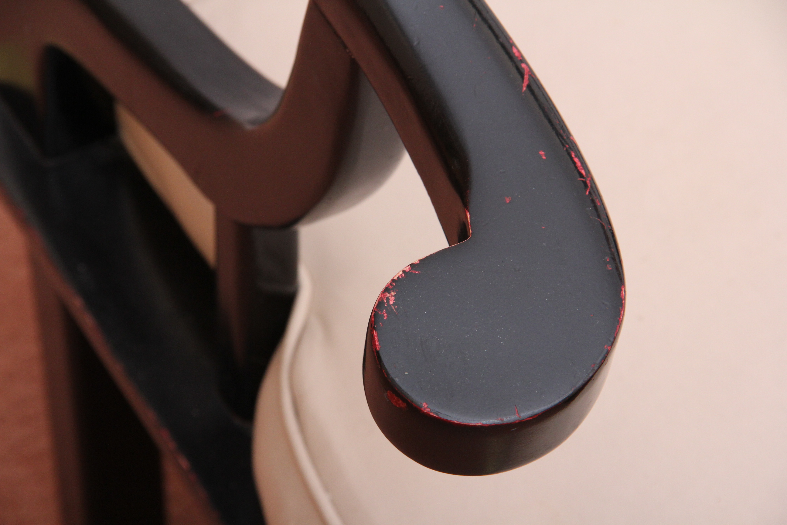 Pair of Japanese Ebonized Empire Style Chairs