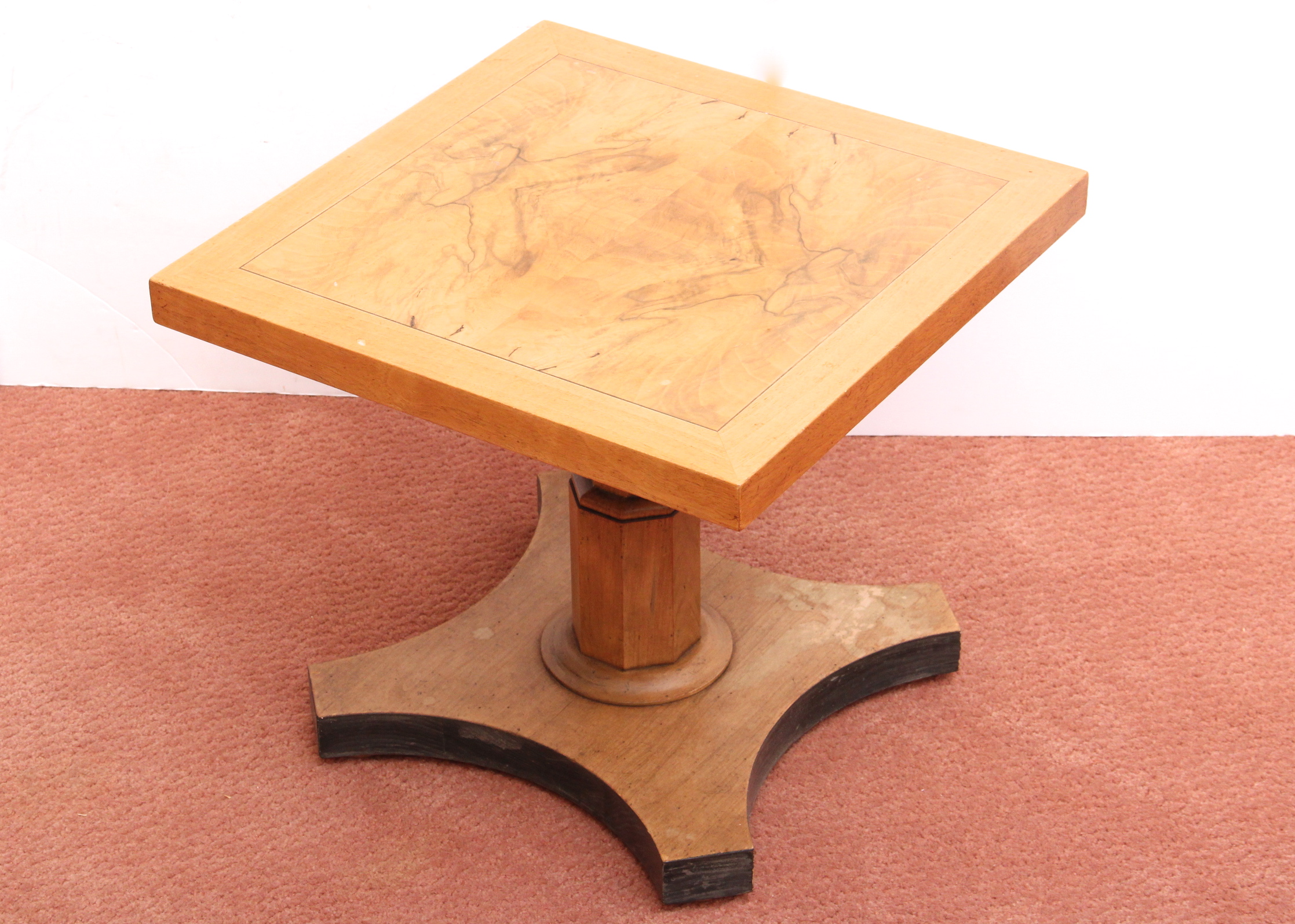 Burled Oak Accent Table