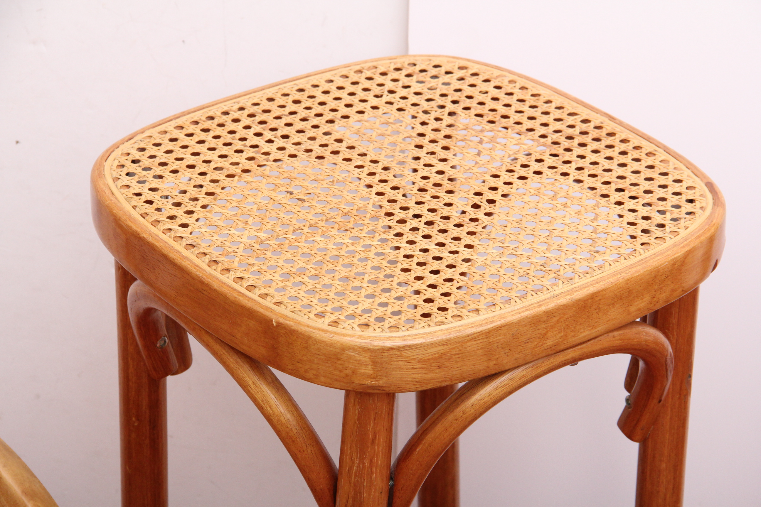 Trio of Wicker and Wood Furniture