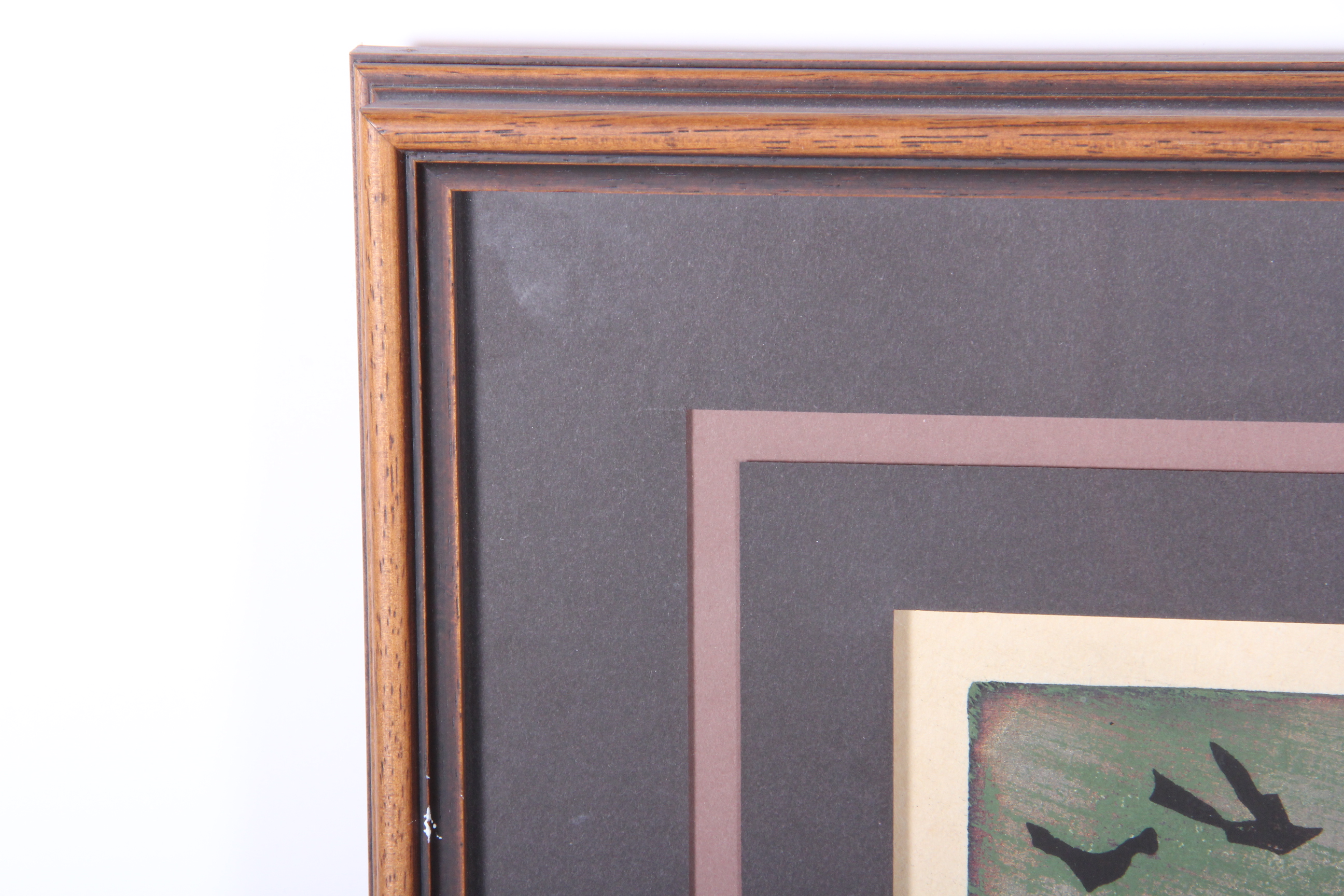 Tadashi Nakayama "Girl In The Wind," Woodblock Print