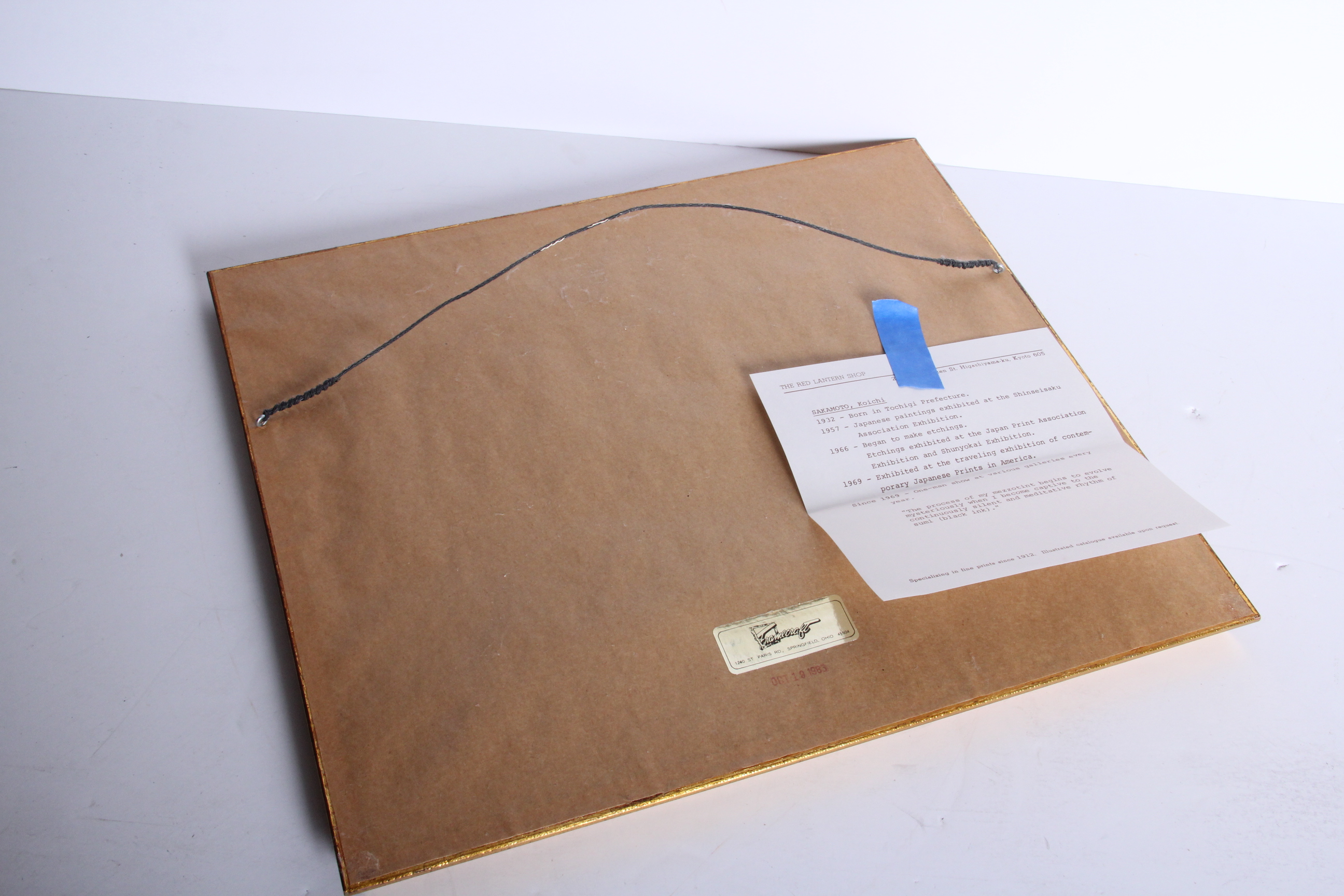 Koichi Sakamoto Mezzotint of a Winter Scene