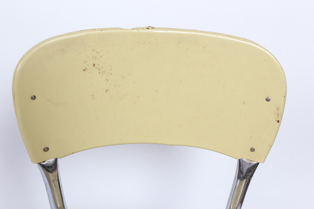 Creme Chair and Stepstool