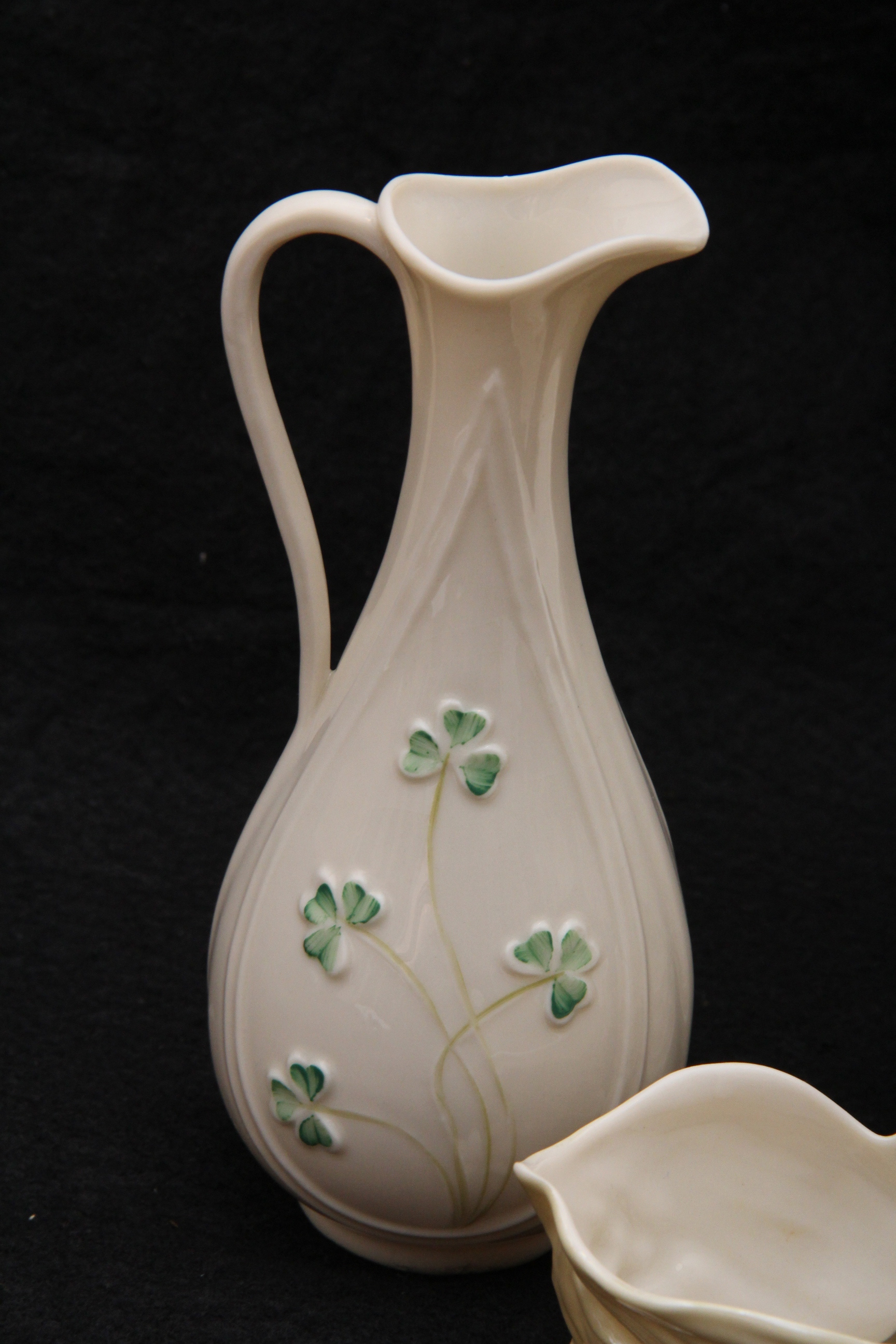 Trio of Vintage Belleek Pieces