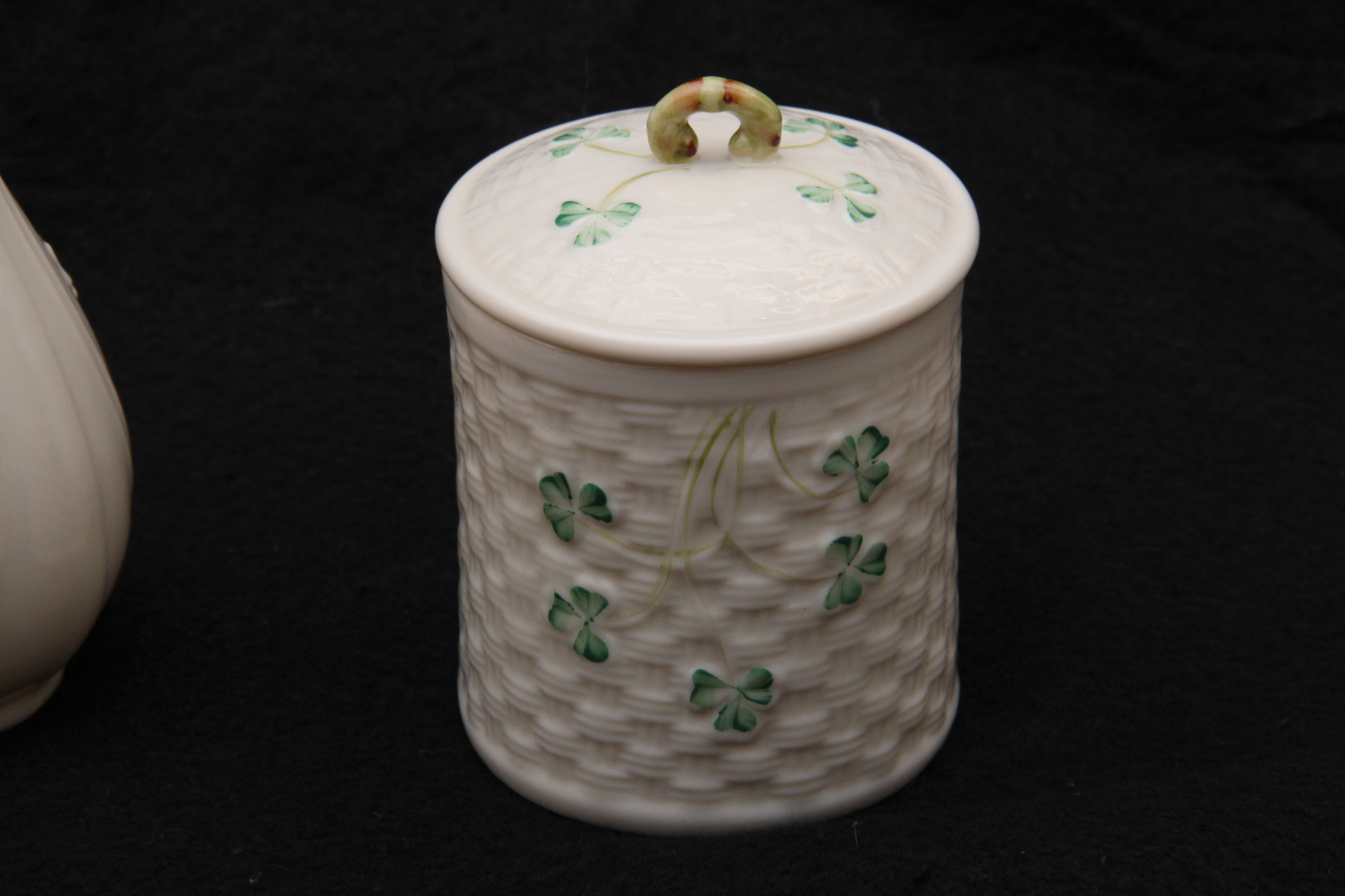 Trio of Vintage Belleek Pieces