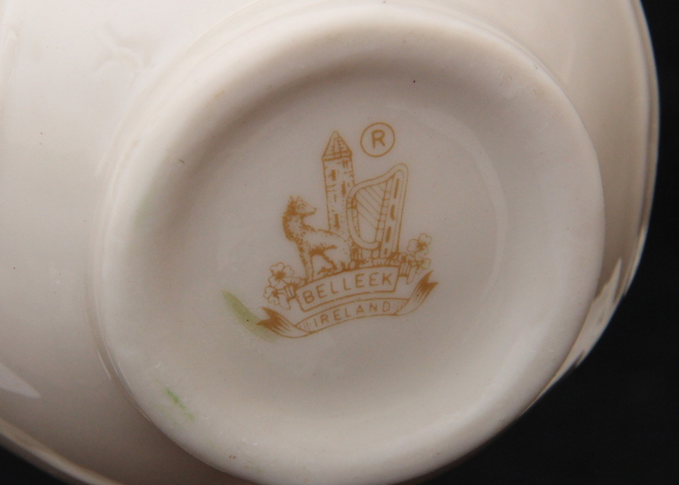 Trio of Vintage Belleek Pieces