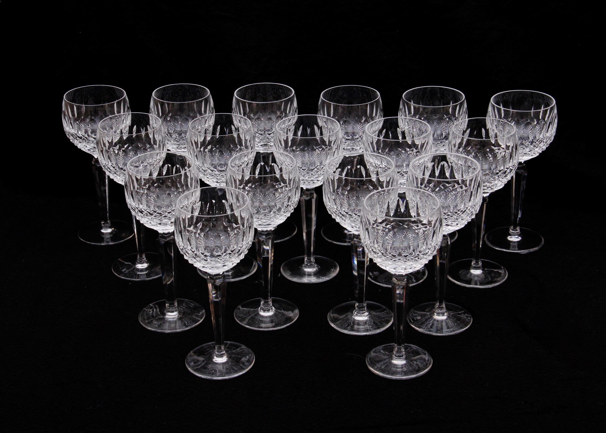 Complete Set of Waterford Crystal "Colleen" Wine Glasses