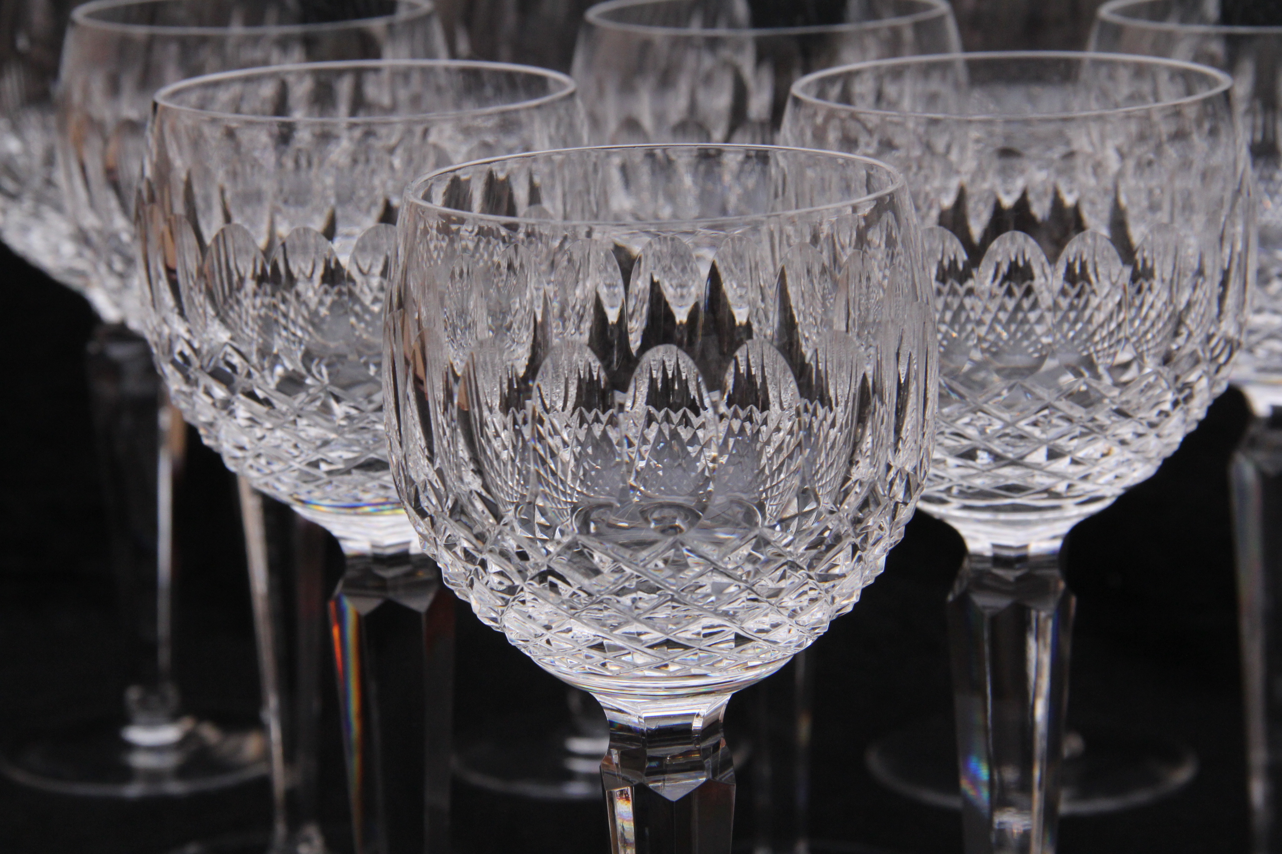 Complete Set of Waterford Crystal "Colleen" Wine Glasses