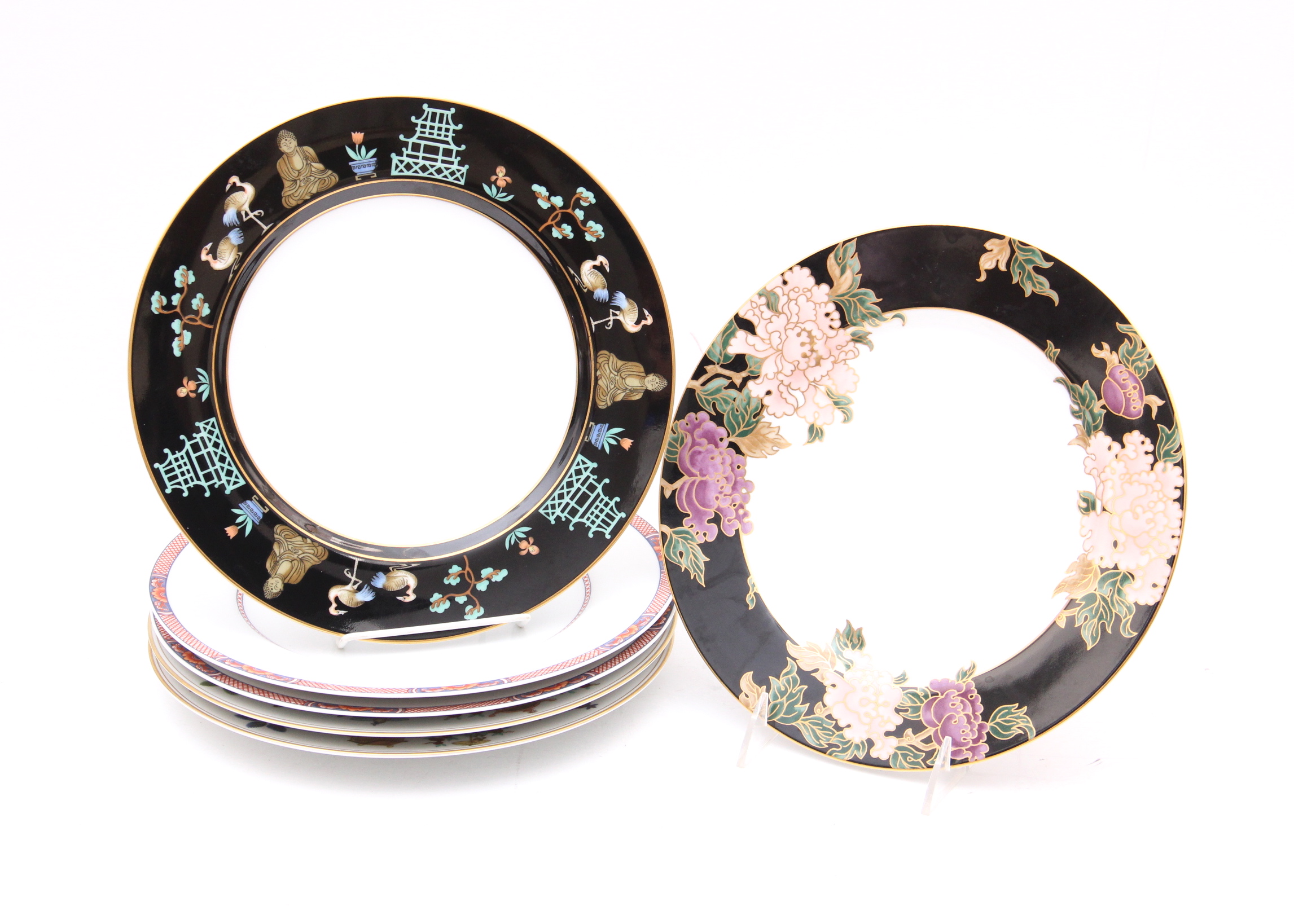 Collection of Fitz and Floyd Dinner Plates