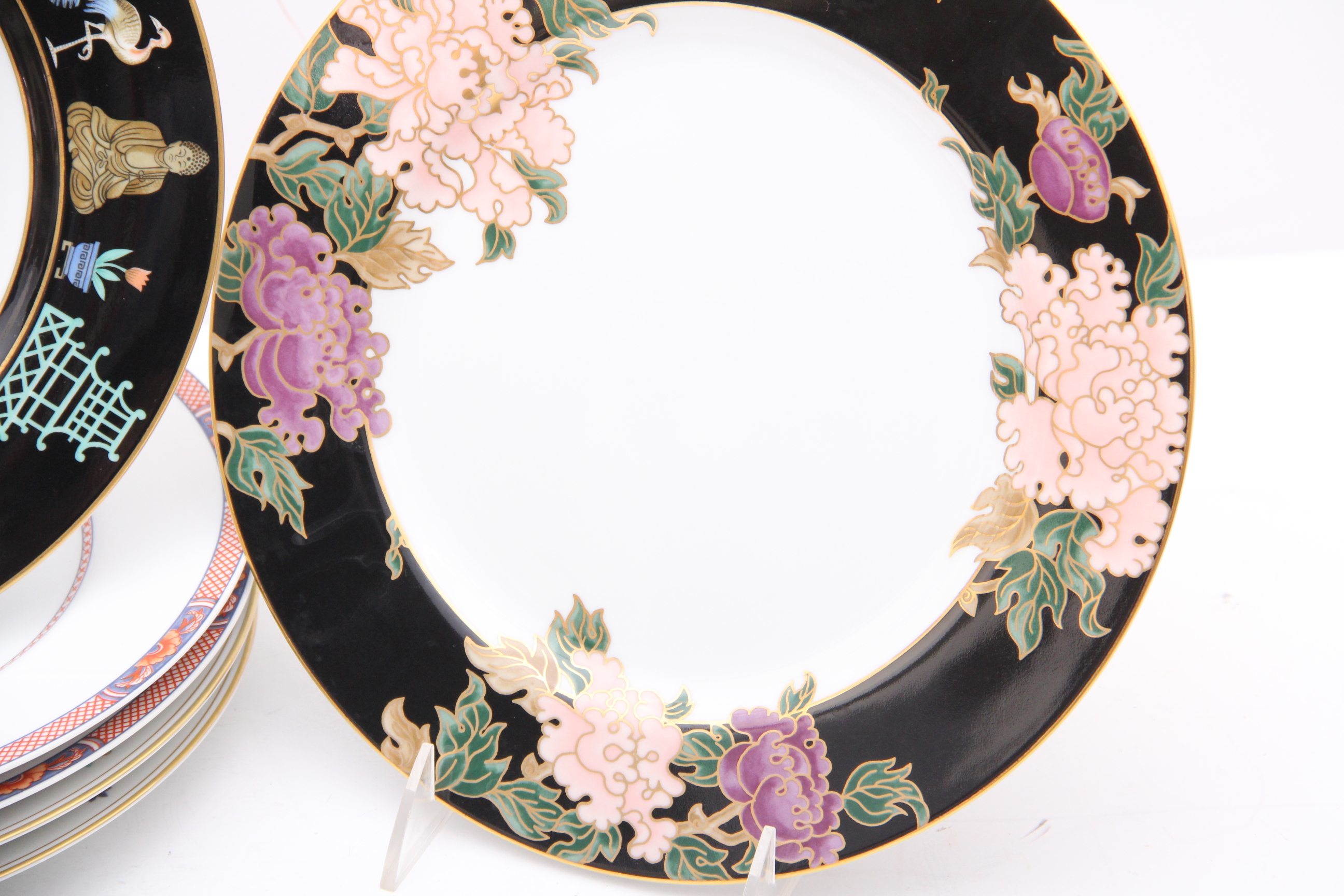 Collection of Fitz and Floyd Dinner Plates