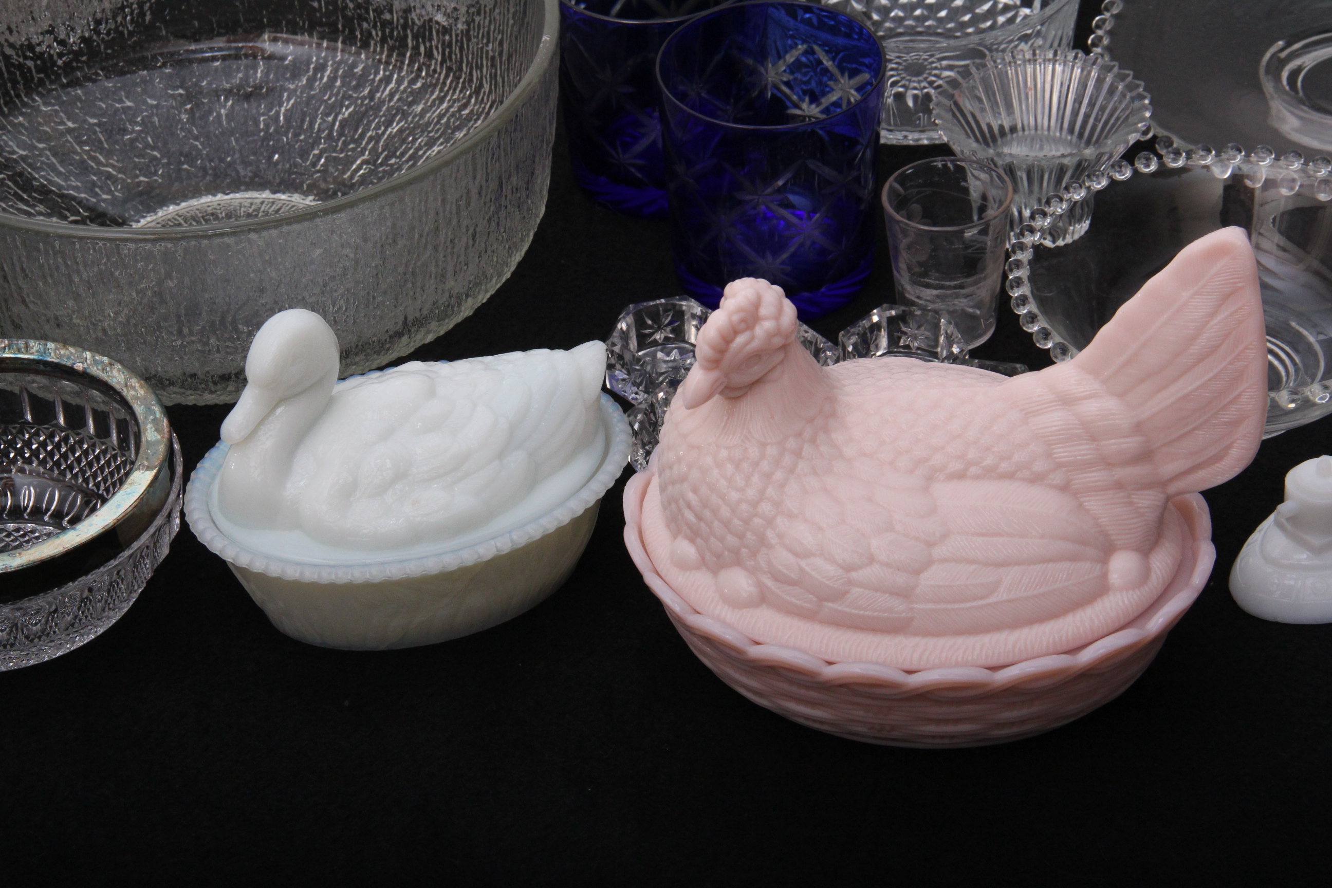 Generous Collection of Pressed and Cut Glass