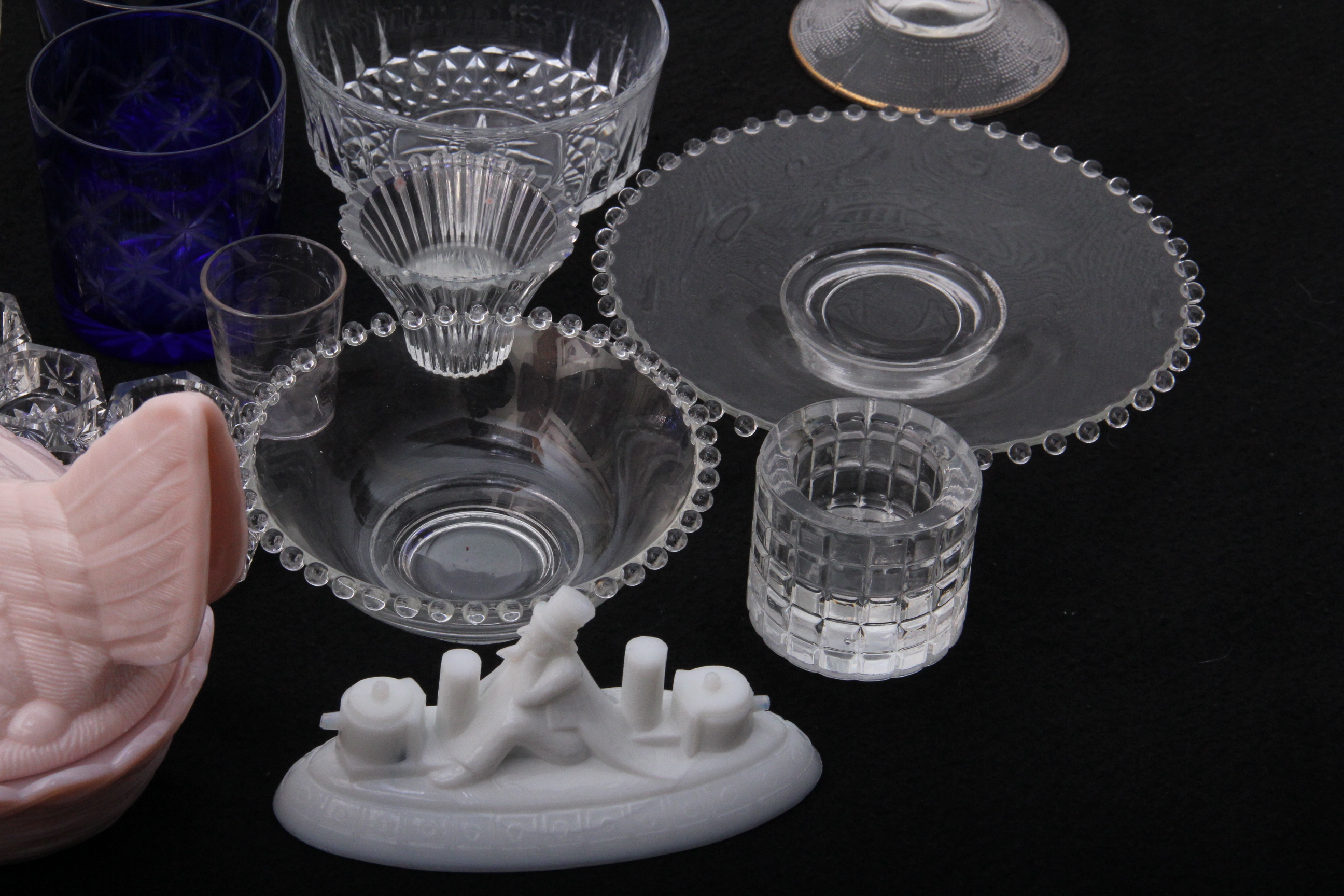 Generous Collection of Pressed and Cut Glass