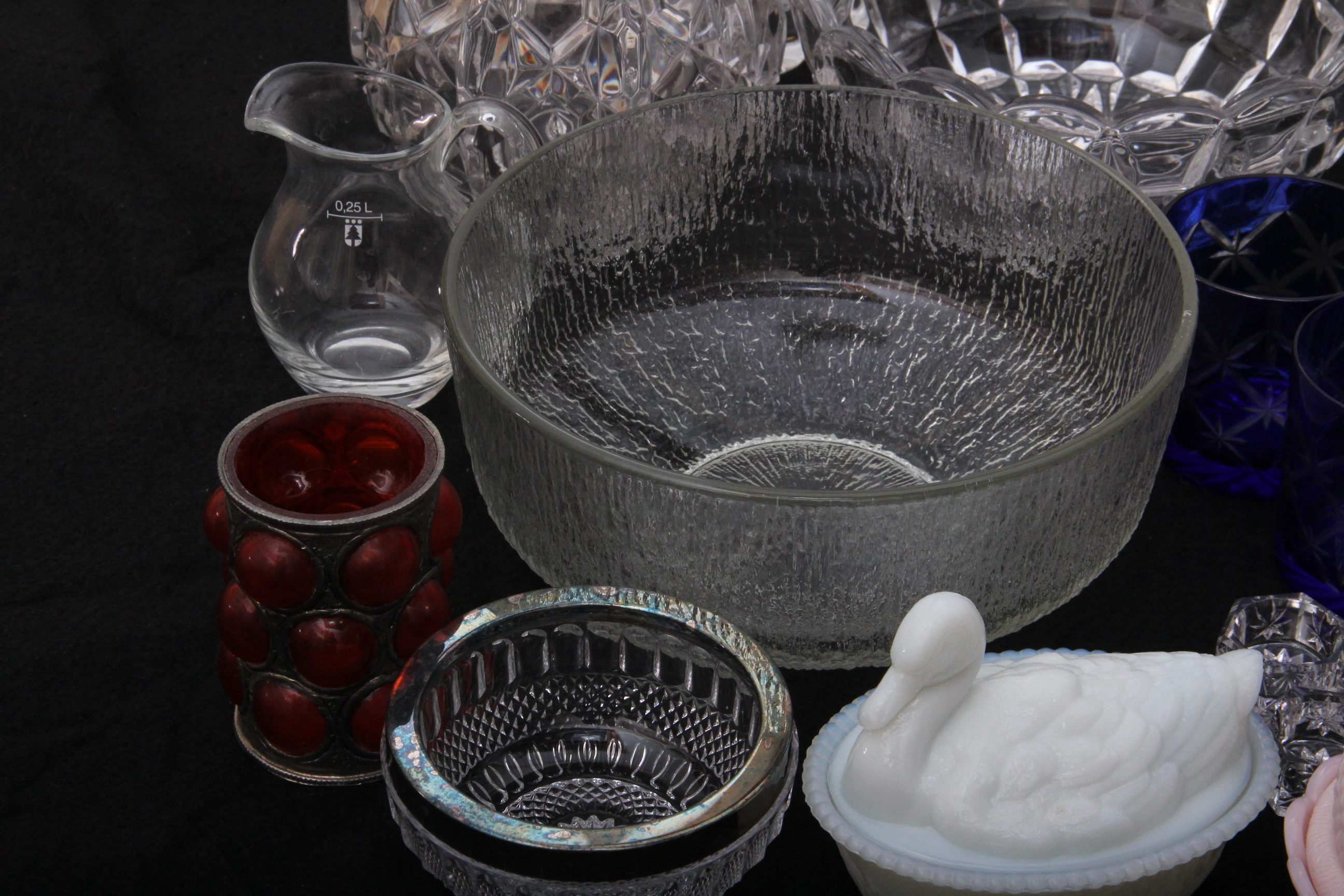 Generous Collection of Pressed and Cut Glass