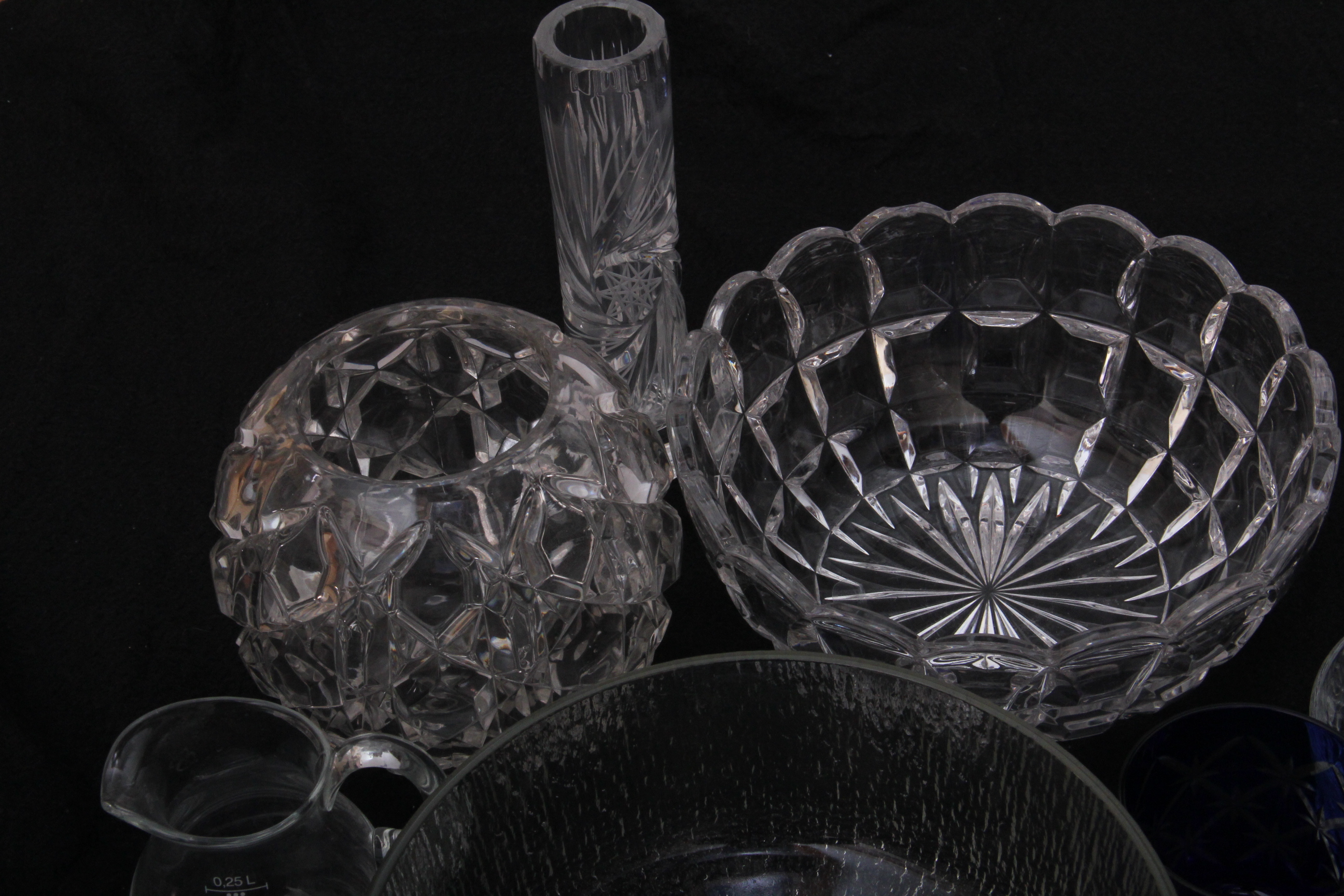 Generous Collection of Pressed and Cut Glass