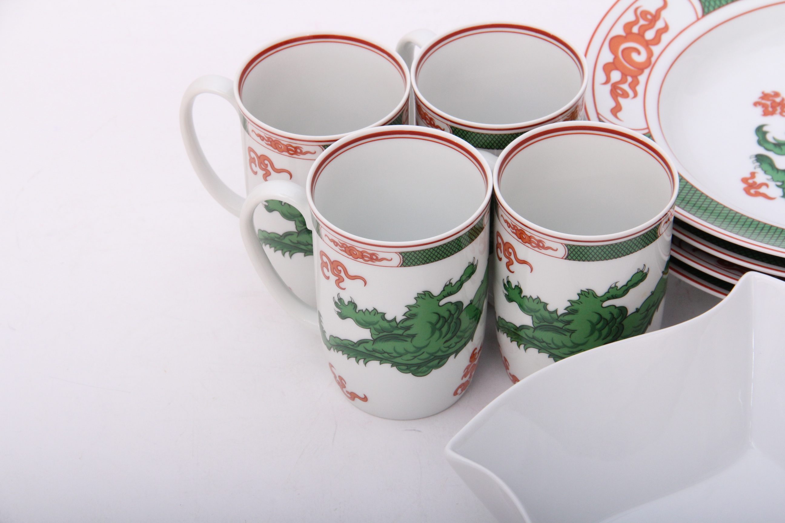 Quintet of Fitz and Floyd Bowls