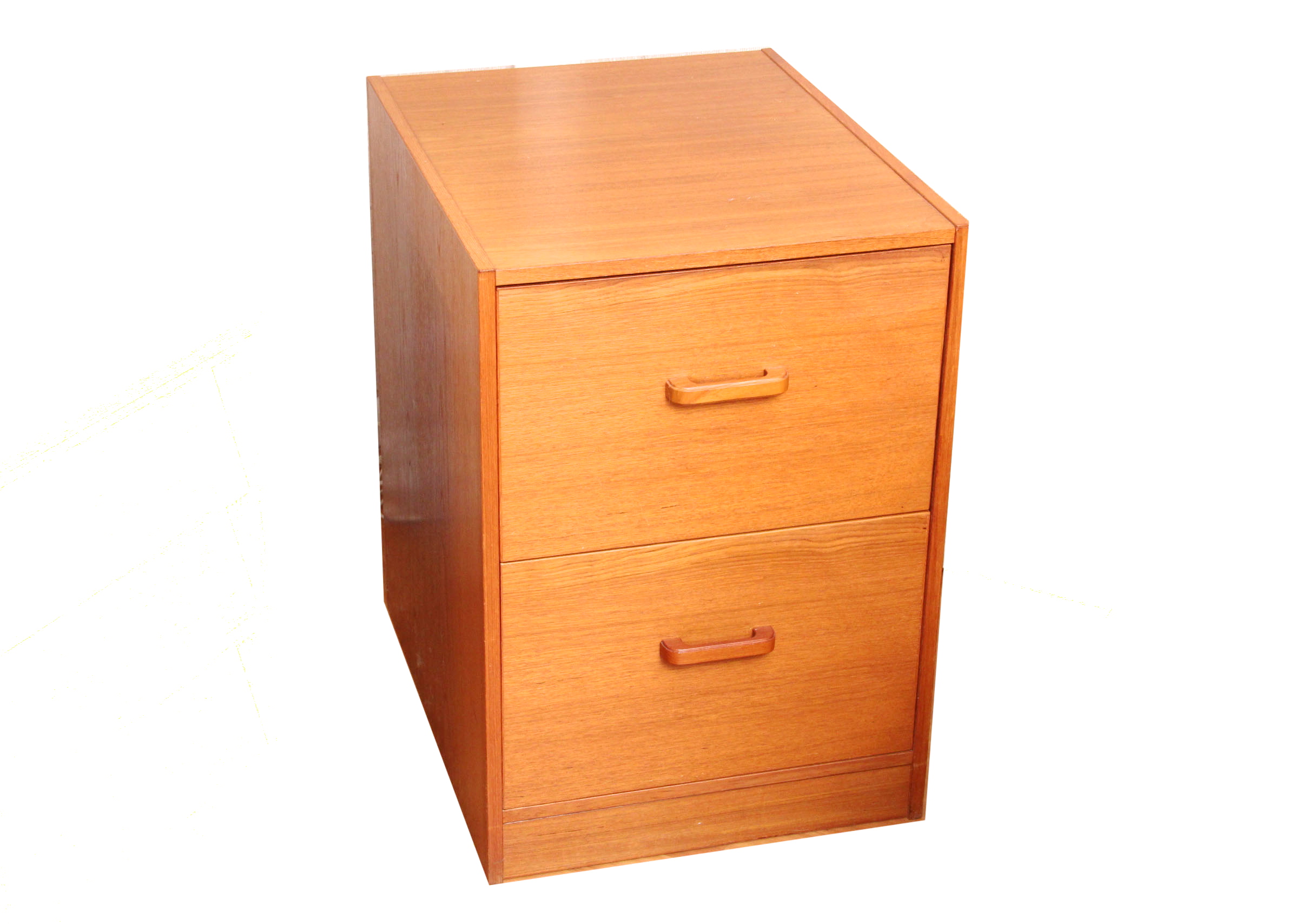 Contemporary Wood Laminate Filing Cabinet