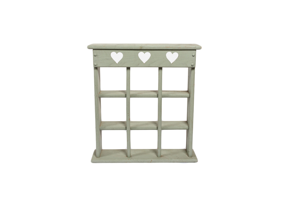 Sage Shelf with Hearts