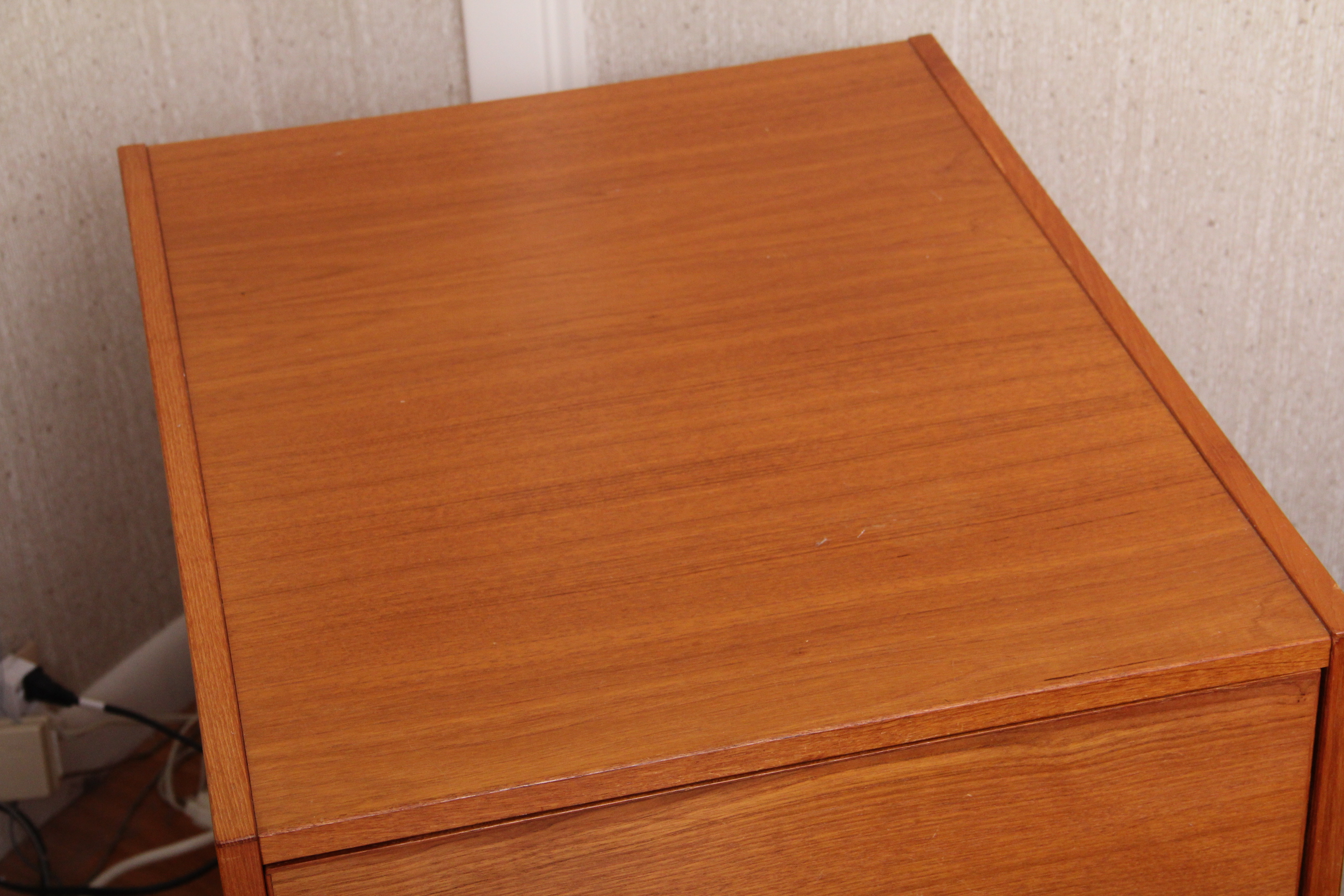 Contemporary Wood Laminate Filing Cabinet