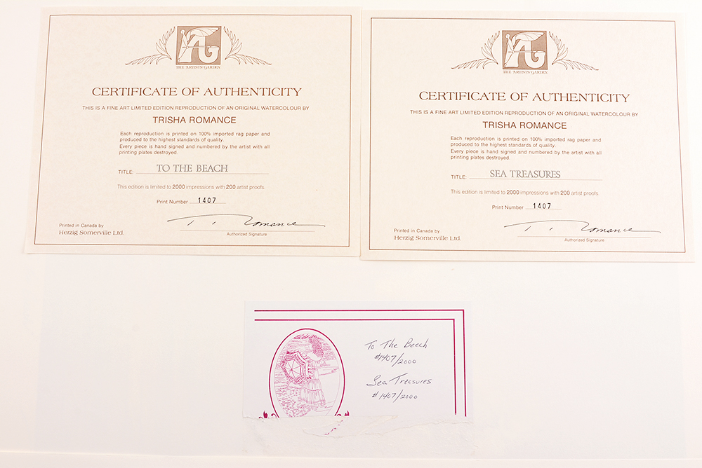 Trisha Romance Offset Lithographs