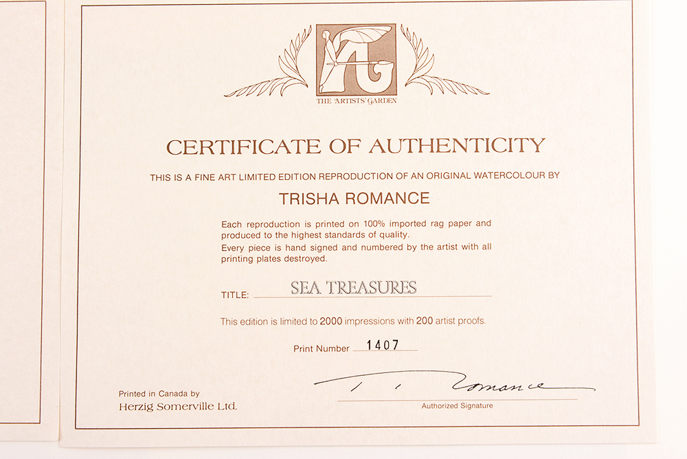 Trisha Romance Offset Lithographs