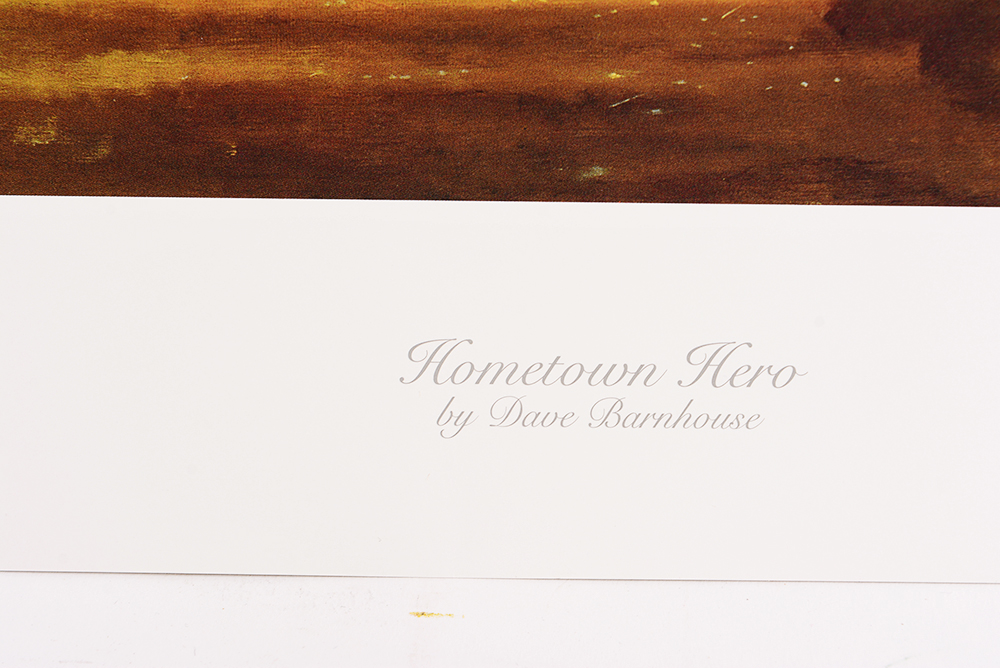 Limited Edition "Hometown Hero" Offset Lithograph