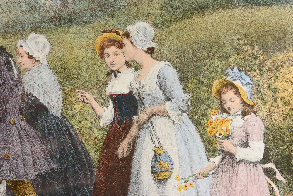 "Sunday Morning in Sleepy Hollow" Lithograph