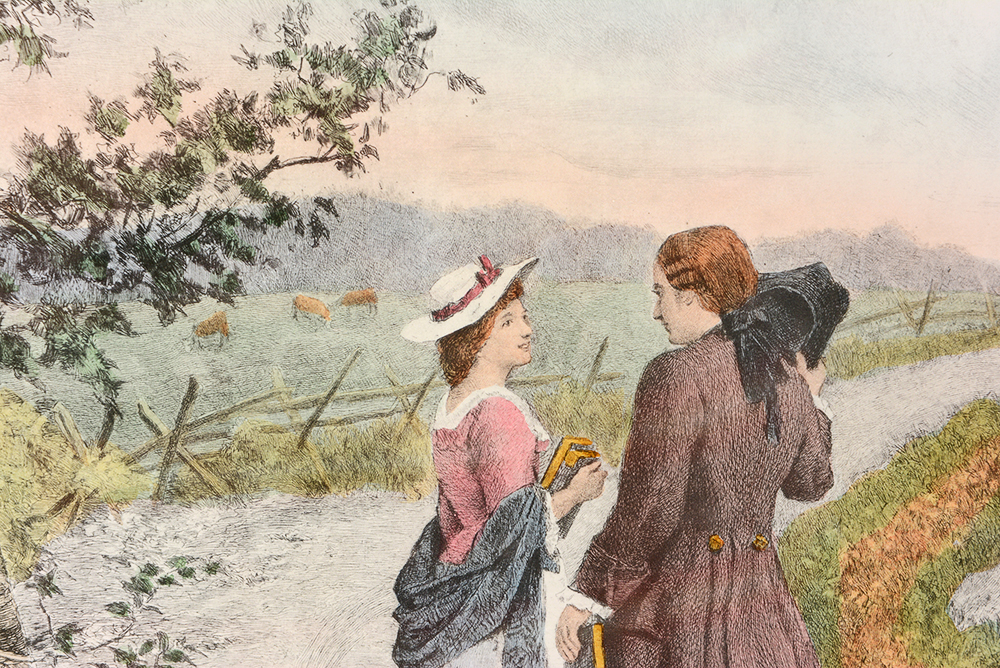 "Sunday Morning in Sleepy Hollow" Lithograph