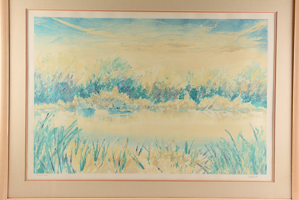 "Wild Irises" Landscape Photo-Offset Print