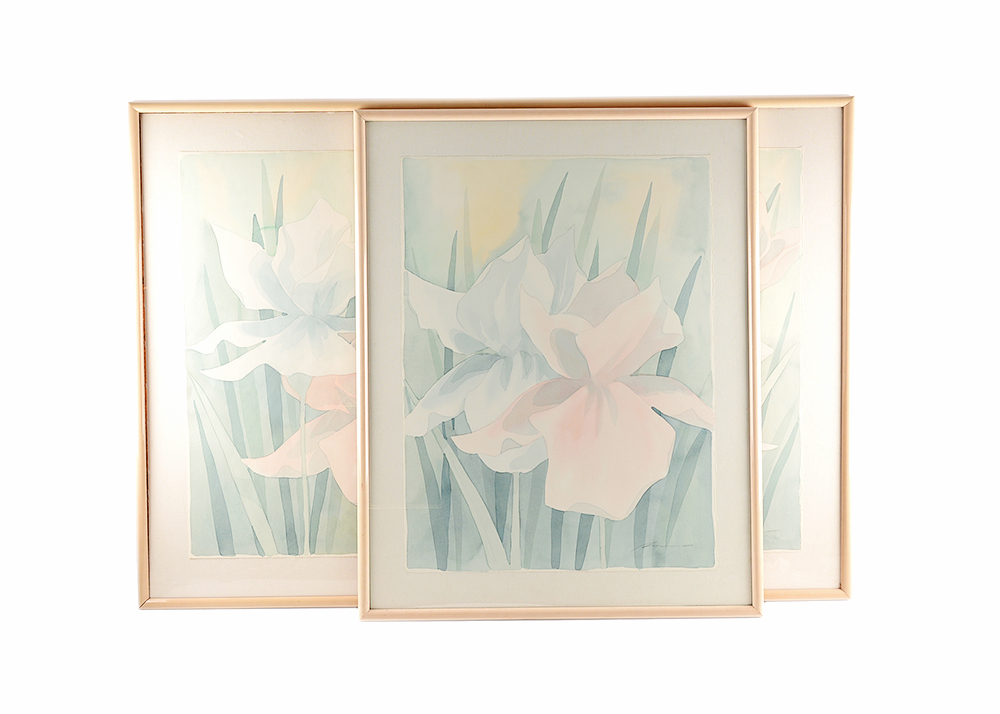 Iris Watercolor Paintings