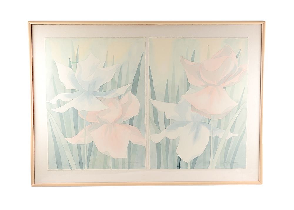 Iris Watercolor Paintings