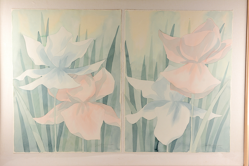 Iris Watercolor Paintings