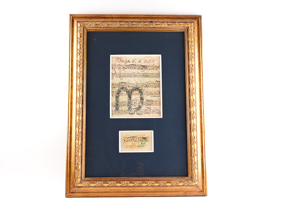 Fuga in G Sheet Music Lithograph