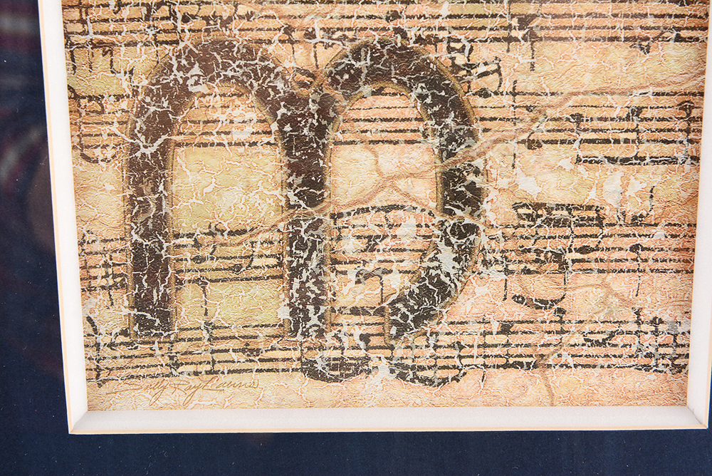 Fuga in G Sheet Music Lithograph