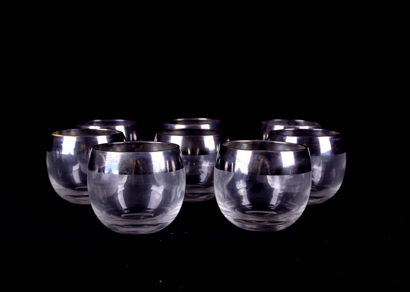 Vintage Dorothy Thorpe Inspired Silver Rimmed Roly Poly Glasses