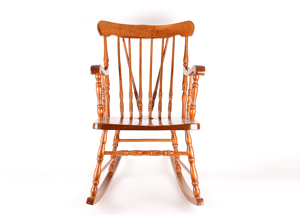 Windsor Style Cherry Rocking Chair