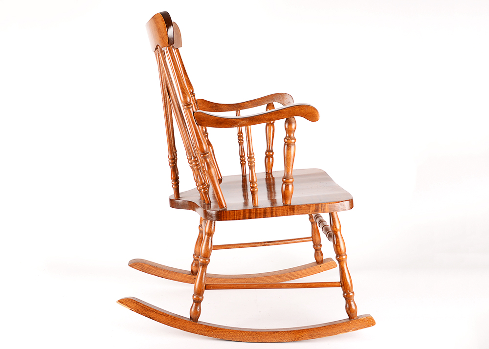 Windsor Style Cherry Rocking Chair