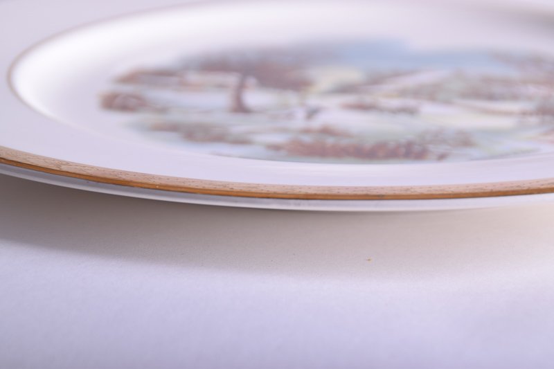 Currier & Ives "The Homestead in Winter" Collector Plate