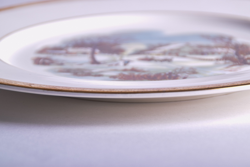 Currier & Ives "The Homestead in Winter" Collector Plate