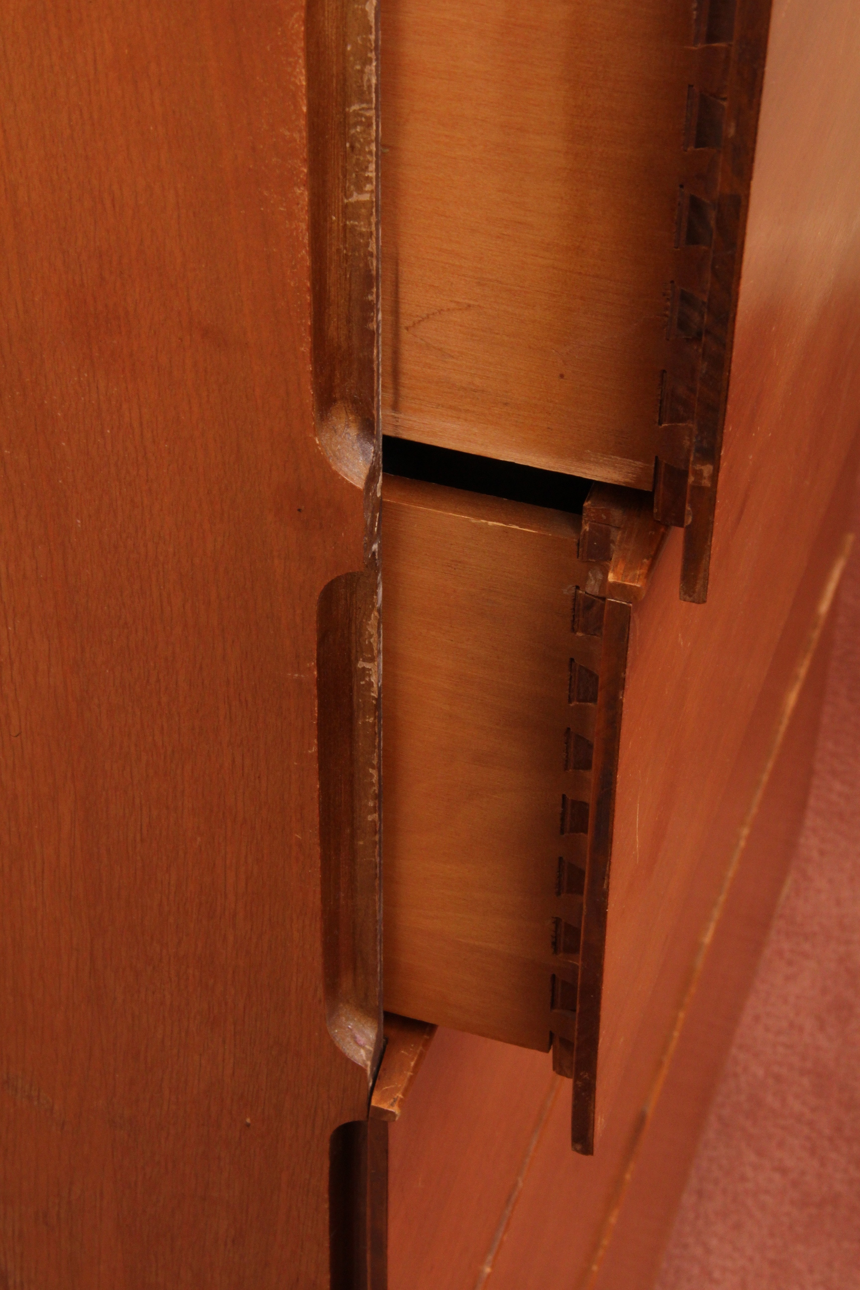 Americraft Mid Century Modern Oak Tall Dresser