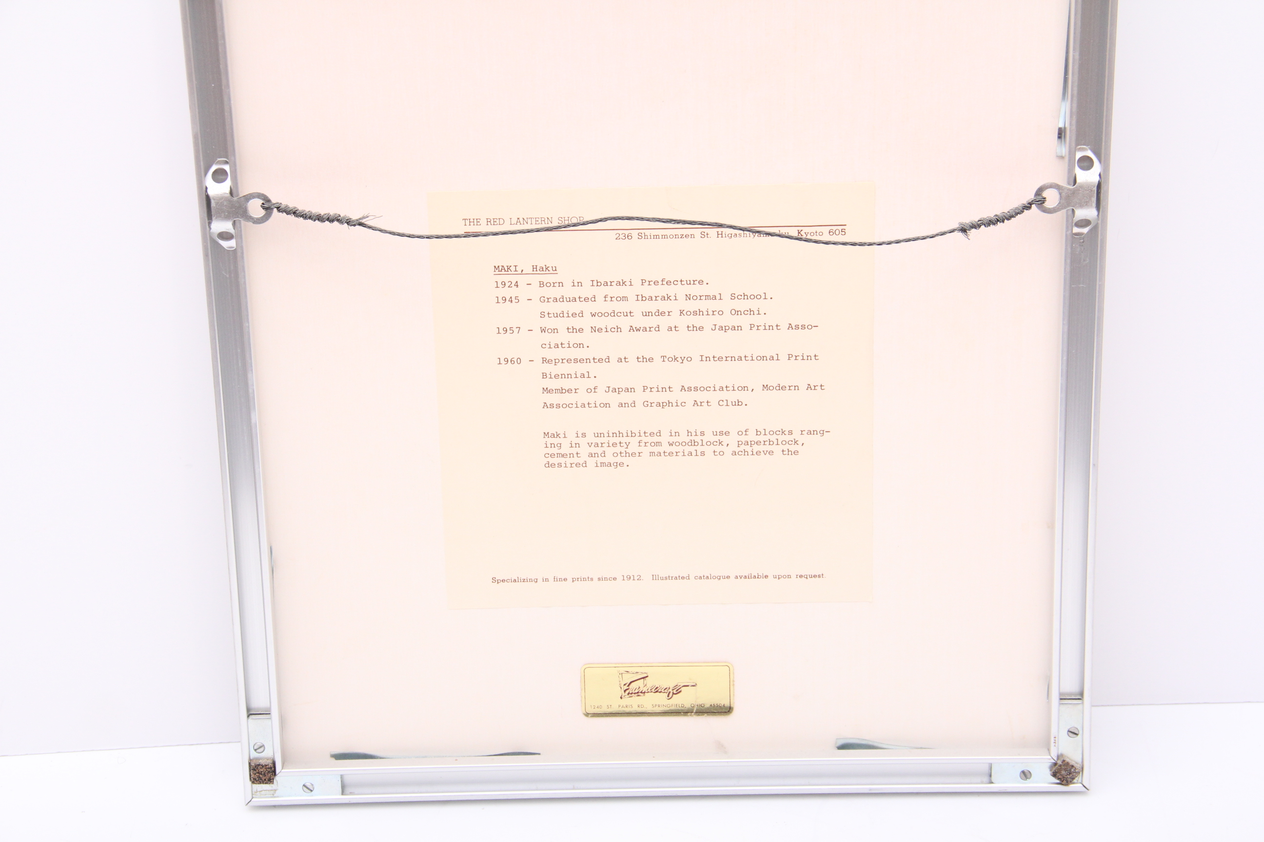 Maki Haku "Collection 16" Woodblock Relief Print