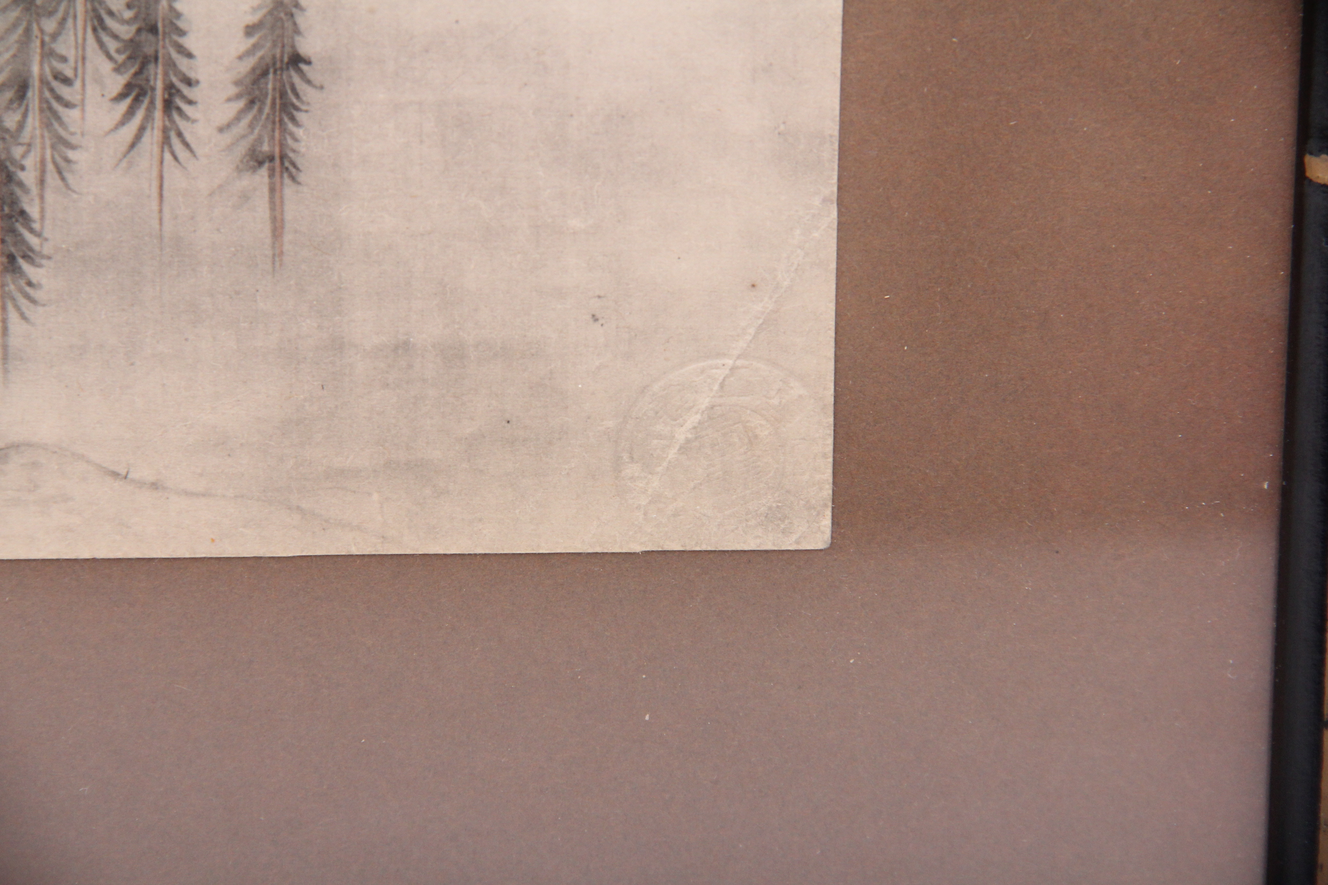 Chinese Shan Shui Style Ink Painting