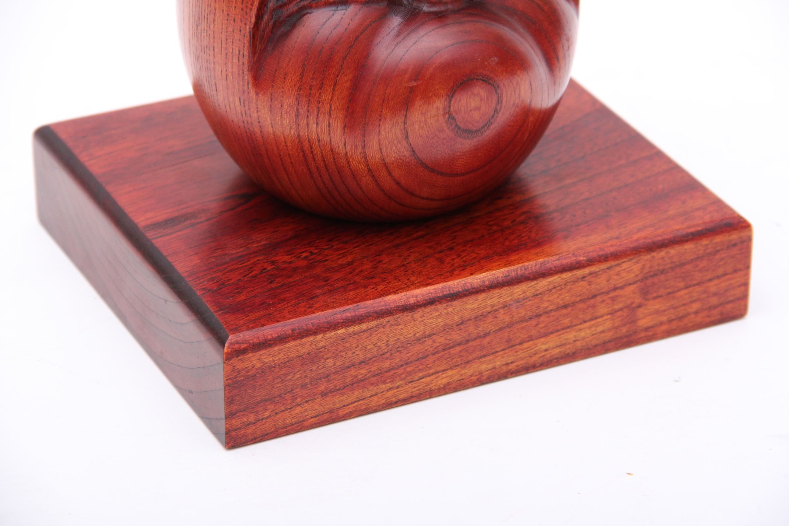 1954 Wooden Japanese Daruma Sculpture