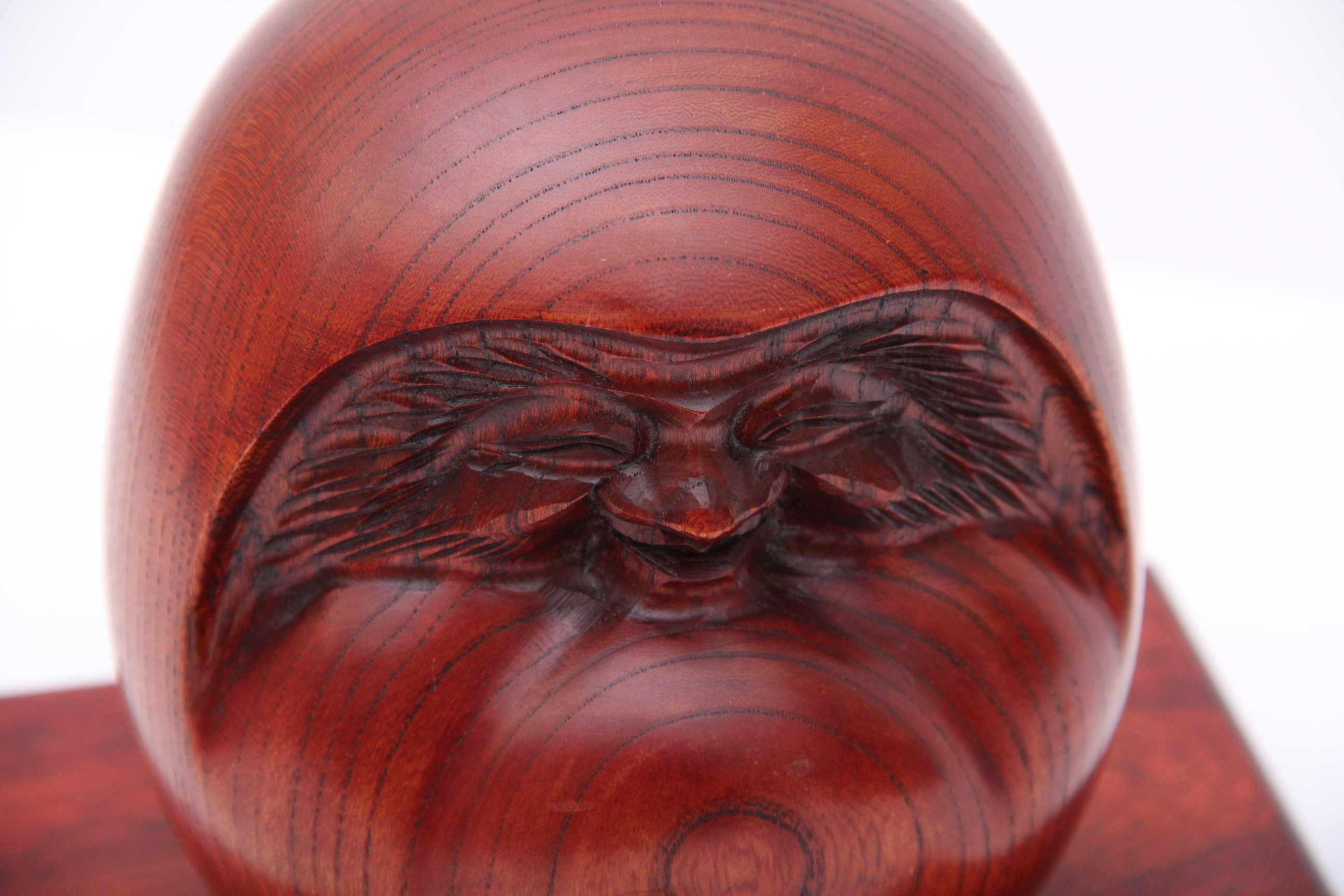 1954 Wooden Japanese Daruma Sculpture